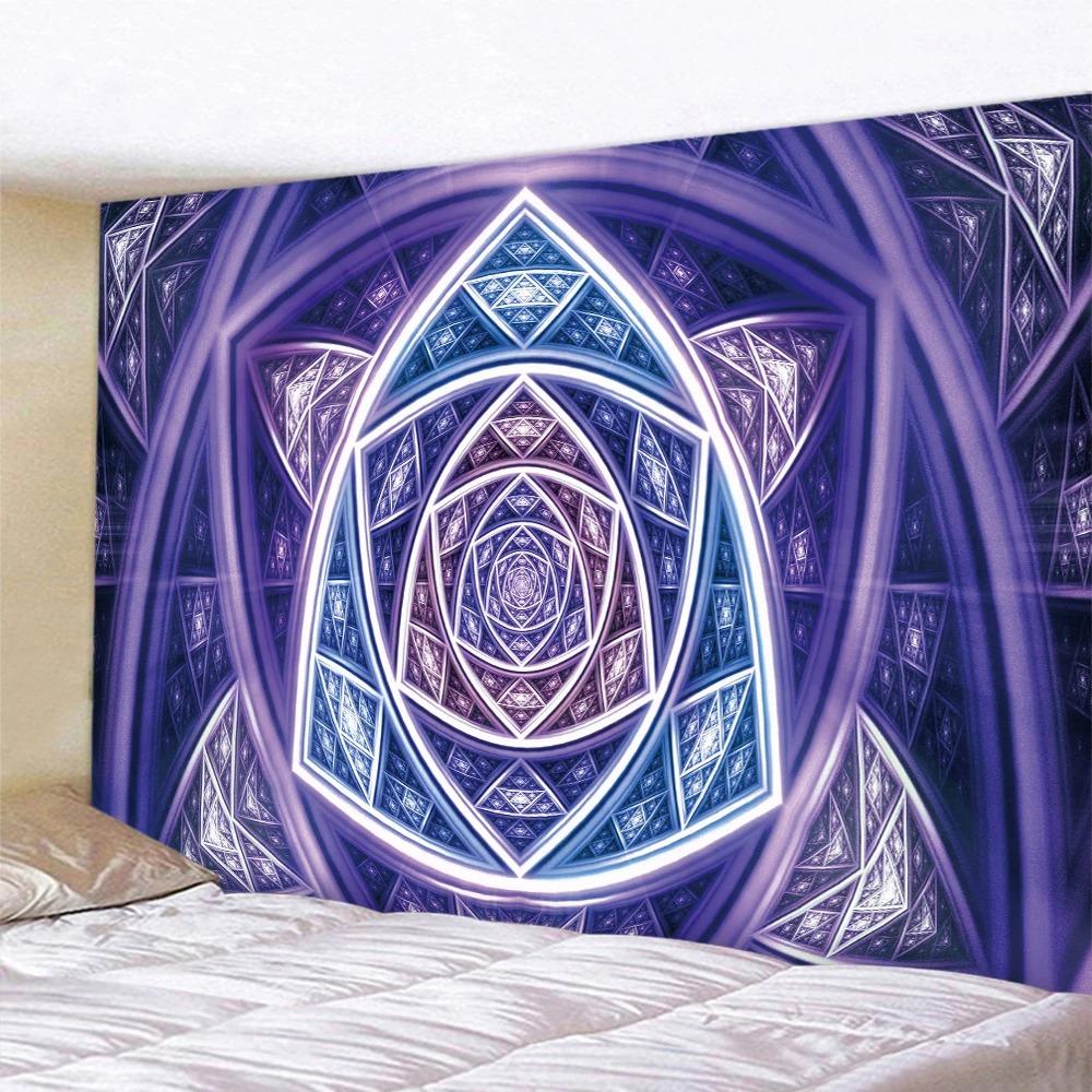 Fashionable Home Decoration Tapestry Living Room Bedroom Tapestry Geometric Array Fantasy Pattern