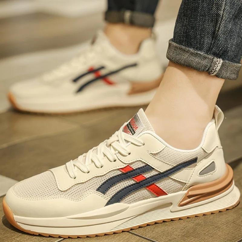 Men's Sneakers Breathable Casual Shoe Lace Up Sport Running Shoes for Men Tennis Shoes Zapatos Baratos Liquidación Envios Gratis