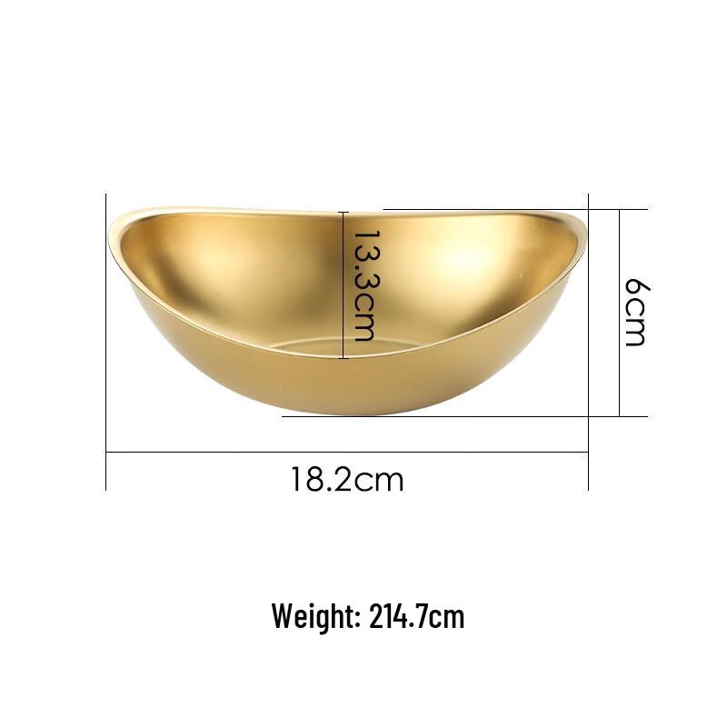 

Korean Style Gold Stainless Steel Ingot Bowl