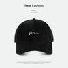 Grinding baseball cap men's simple hat women's season big head circumference showing face small wide brim cap