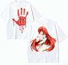 T-shirt dla miłośnika anime Elfen Lied Harajuku Bawełna Nowy Model High Street Retro Moda Oversize Unisex Dla Par wysoka jakość Dla Par