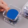 3Pcs Transparent Acrylic Badge Storage Box Set Anime Game Display Case Dustproof Square Organizer for Badges Stationery