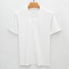 Youth Double-sided Lyocell Mercerized Cotton T-shirt Stand-collar Black Premium Short-sleeve Minimalist Lightweight Breathable Business T-shirt