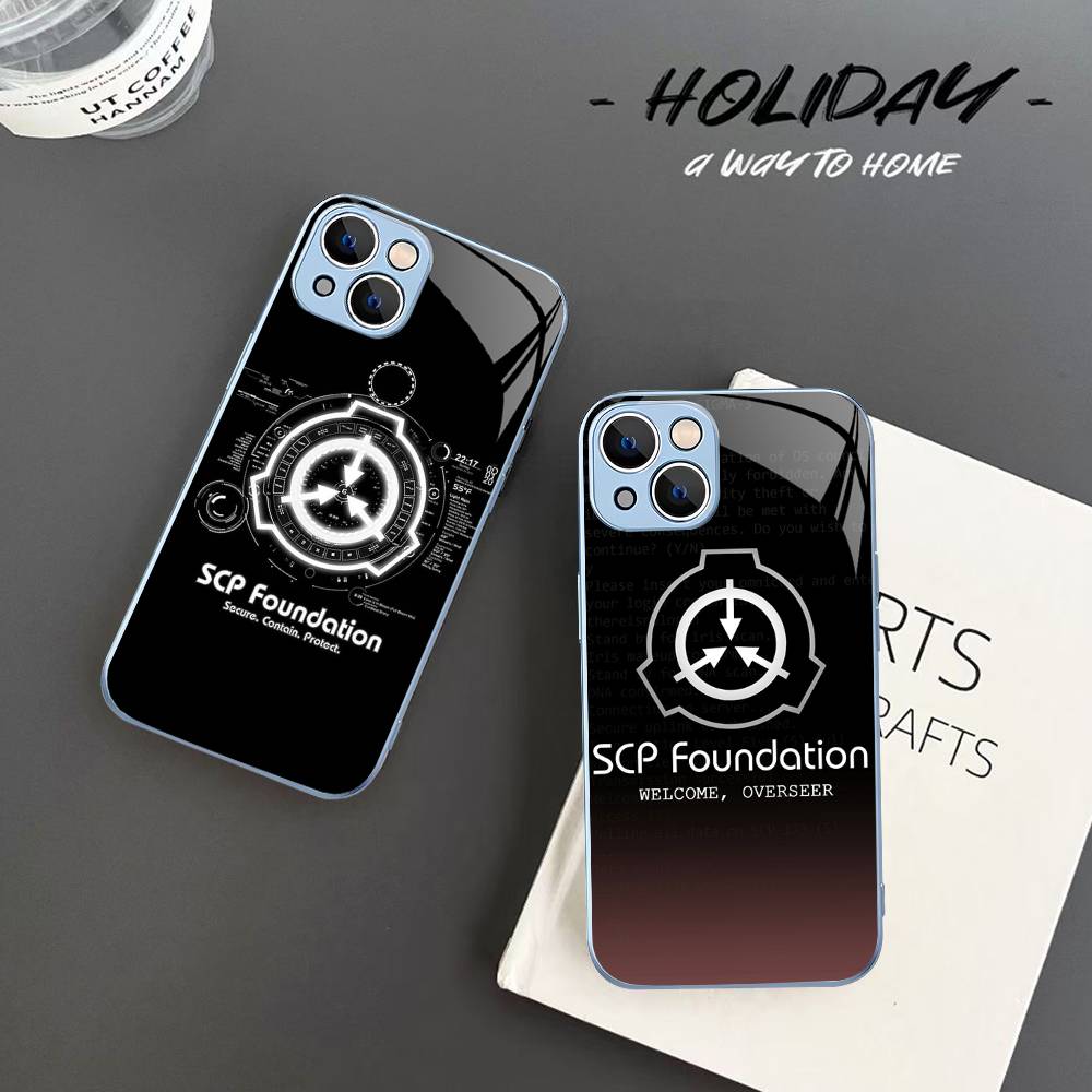 SCP Foundation Game Sci Fi Tempered Glass For Iphone 14 13 12 11 Pro Mini XS MAX 14Plus X XS XR Fundas