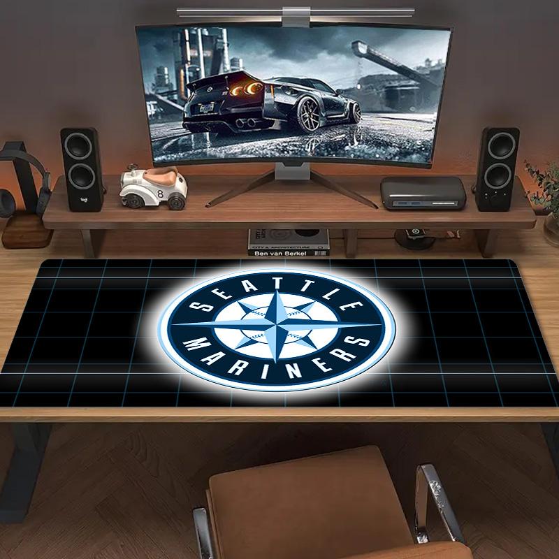 Seattle Mariners Art Color Mouse Pad Large Gaming Table Cushion Non-slip Laptop Tablet Big Mousepad XXL Mat Mini PC Playmat With Lock edge