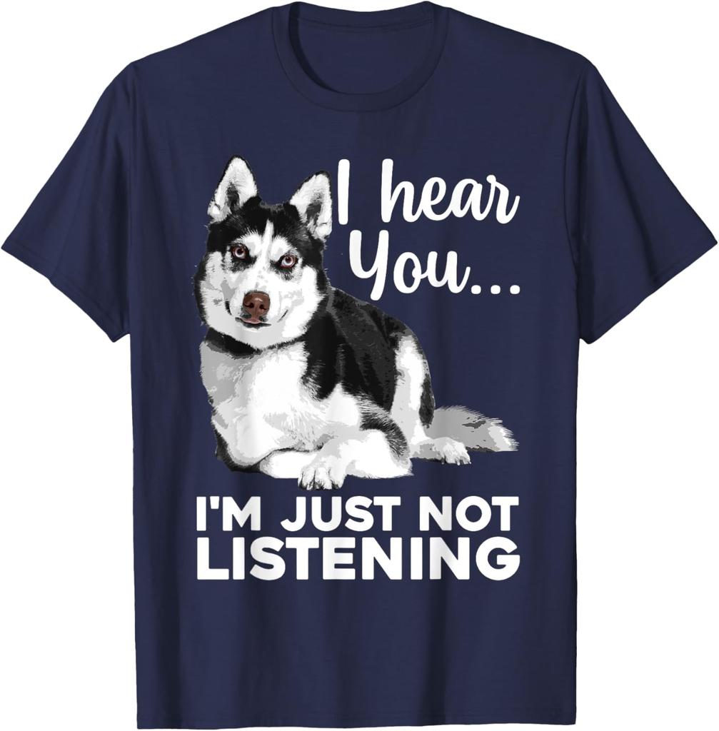 Funny Husky Dog Art for Men Women Kids Siberian Husky Lover TShirt Husky Lover Graphic Tee