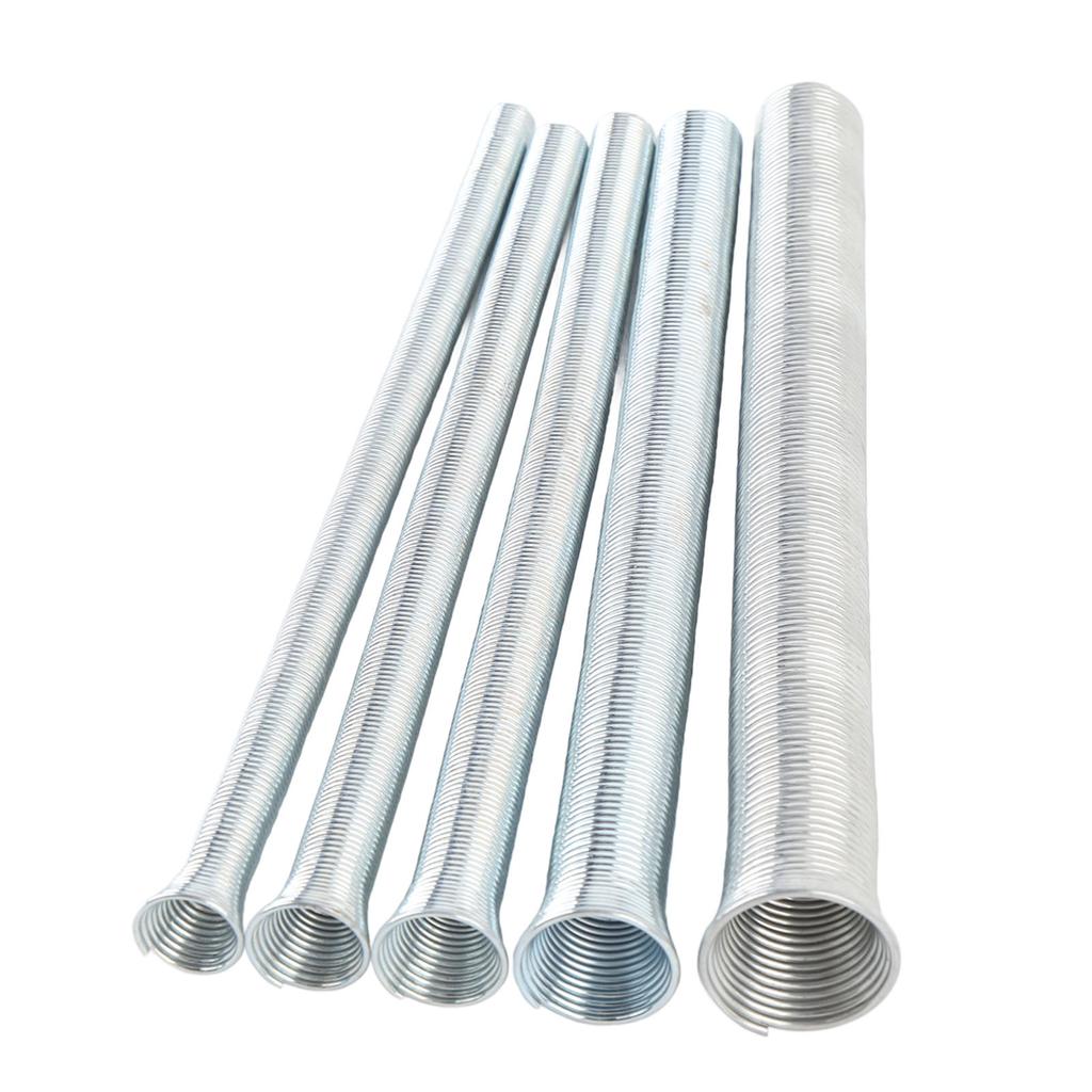 210mm Spring Tubing Benders Kit 1 4 5 16 3 8 1 2 and 5 8 Inch Metal Tube Bender Set for Copper Brass Aluminum and Thin