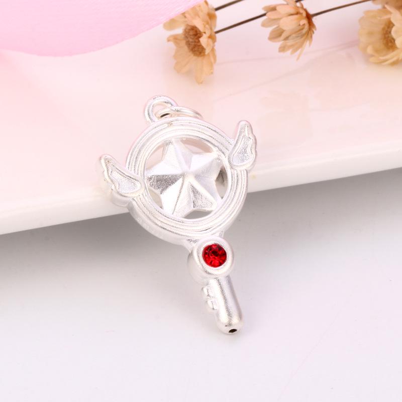 S999 Sterling Silver Fairy Tale Magic Wand Pendant Necklace Kit