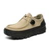 3652 Outdoor Men's Shoes Spring New Thick-soled Heightening Leather Thick-soled Heightening Shoes Fashion Tooling Casual Shoes