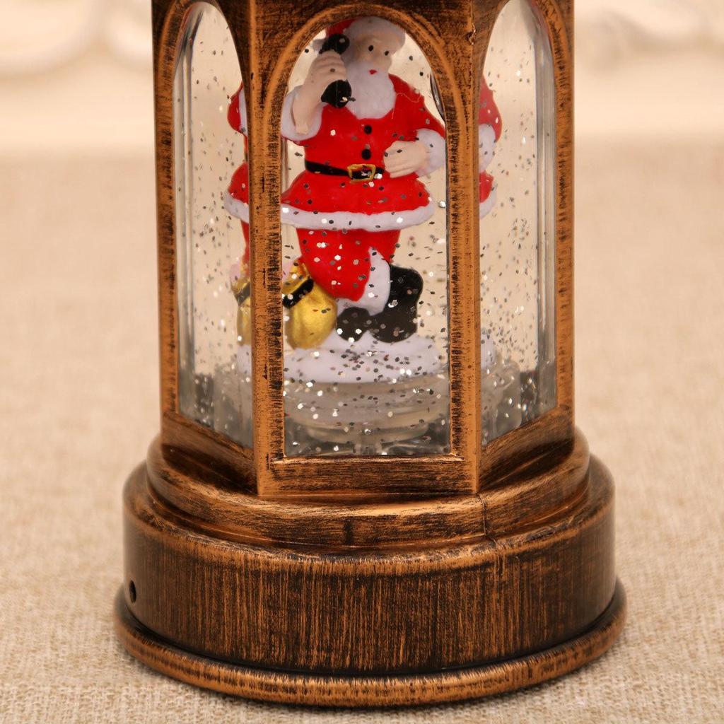 Luminous Santa Claus Christmas Lantern Music Box Ornament