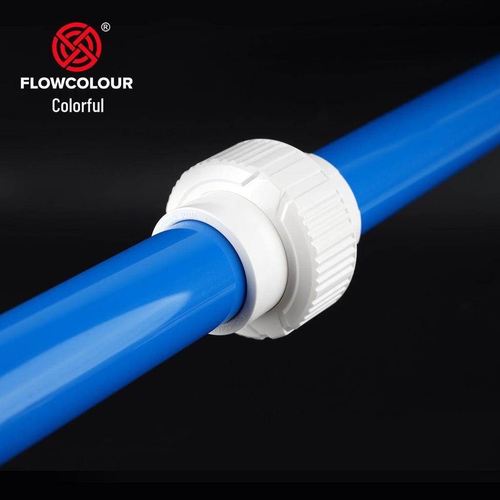 Colorful PVC UPVC Water Pipe Fittings Double Union Quick Connector 4-Point 6-Point