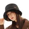 New Autumn and Winter Plush Fisherman Hat for Women Fashion Versatile Warm Basin Hat Showing Face Small Bucket Hat Temperament Bristle Hat