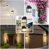 Solar Lights Outdoor, Dusk To Dawn Solar Wall Sconce Motion Sensor, 3 Lighting Modes Waterproof Solar