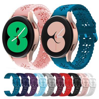 Watchband 20mm 22mm Floral Silicone Strap For Samsung Galaxy Watch Series Watch Band For Garmin Venu Vivoactive 5/4/3 Forerunner 165 245