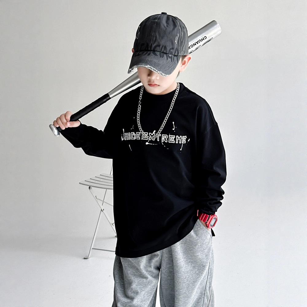 Boy Long Sleeve T Shirt Spring Autumn Casual Kids Basic Top
