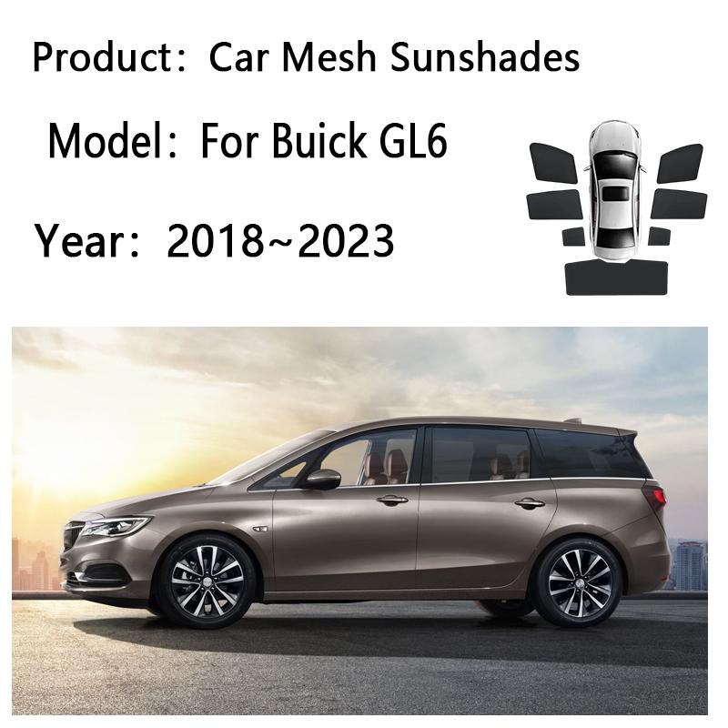 For Buick GL6 2018~2023 2019 Car Sunshades Windshield Privacy Mesh Curtains Heat Insulation Sunscreen Visors Auto Accessories