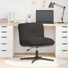 Office Swivel Chair Dark Gray Curly Wool Like Fabric