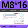 4.8 Grade Galvanized Hex Bolt and Nut Set M4-M30