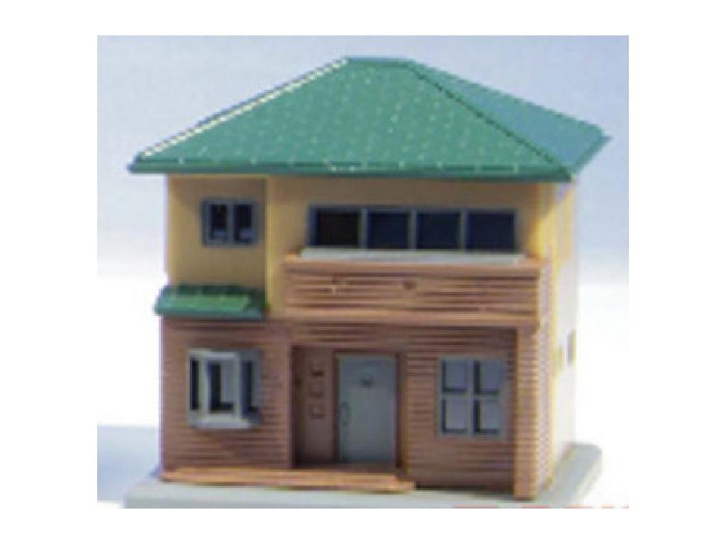

Rokuhan Z Gauge House C Brown S044-2 Two-story