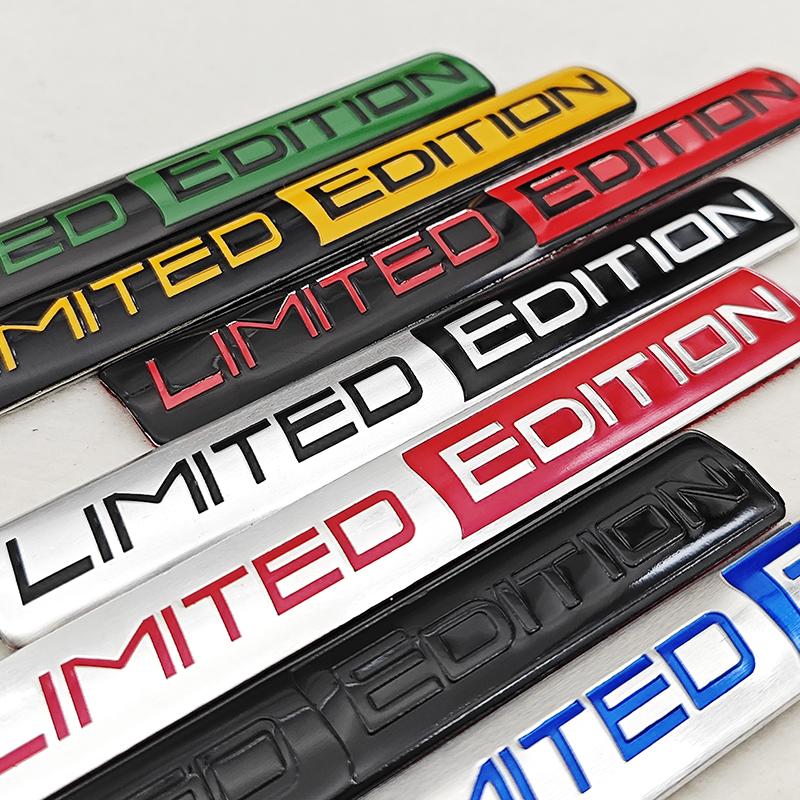 Limited Edition Emblem 3D Aluminum Badges Decal Sticker Auto Racing Sport Emblem For Rear Trunk Side Fender Car Motorcycle