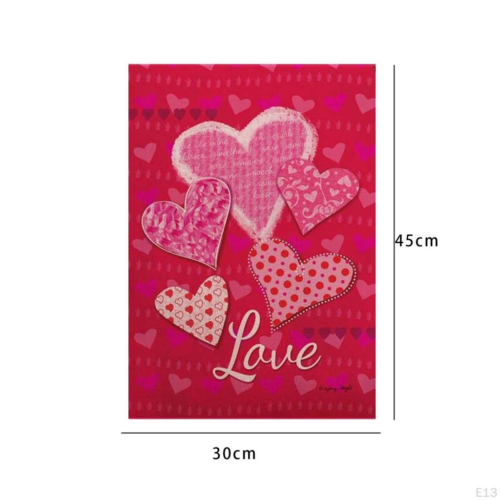 Love Blossom Garden Flag - Elegant Outdoor Decor for Celebrations