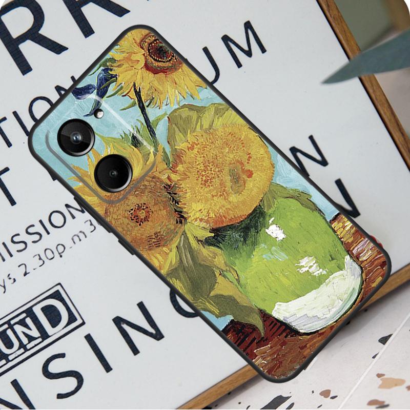 

Чехол для Realme 12 Pro Plus 9 10 11 GT5 C51 C31 C67 C55 C53 C35 C33 C30 C21Y C25s GT Neo 6 с картинами Звездная ночь Ван Гога Realme C53