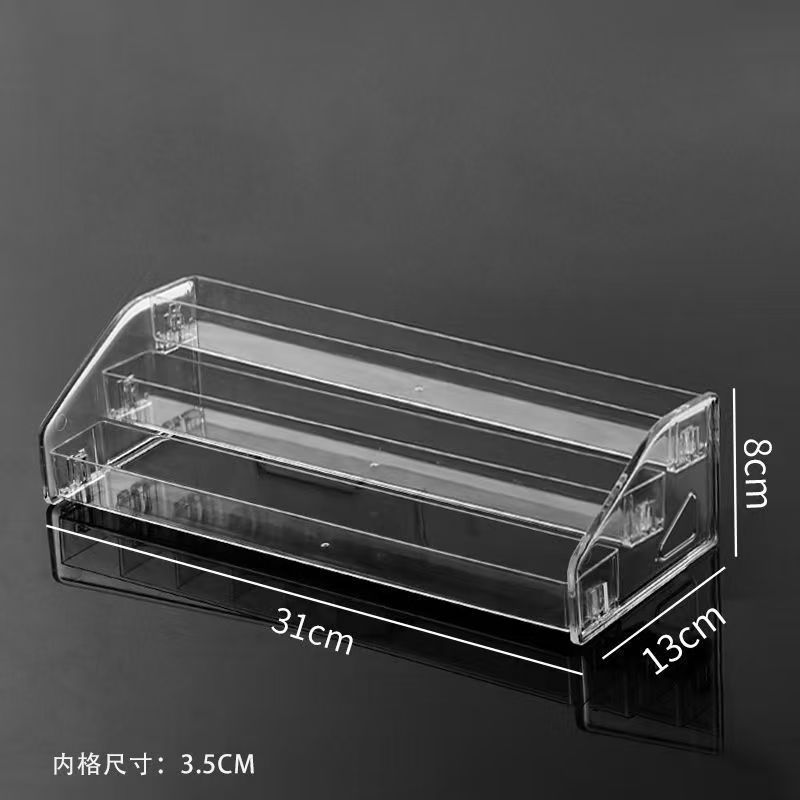 

Acrylic Display Stand Transparent Multi-Functional Storage Rack for Figurines Decorations Small Organizer for Desktop Desktop Storage Rack