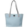 Coach [Excellent Condition] C0692 Willow Polished Pebble Leather X Signature Coated Canvas Tote Bag Mint blueUsed