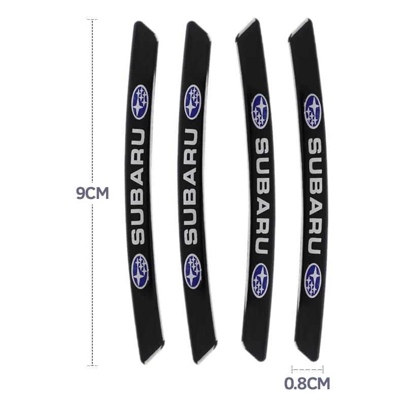 4Pcs Car Wheel Rim Stickers Auto Tire Decorative Decals Emblem For Subaru Impreza Legacy WRX STI BRZ Forester Outback Valve Cap X111