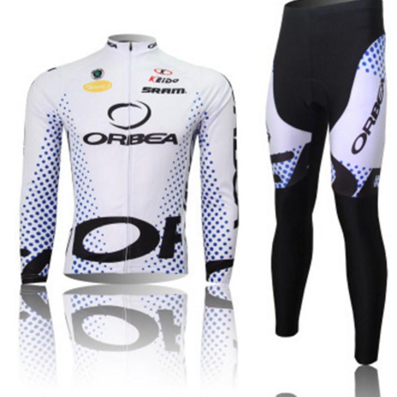 Long Sleeve Cycling Jersey Set Breathable Unisex Road Mountain Bike Apparel