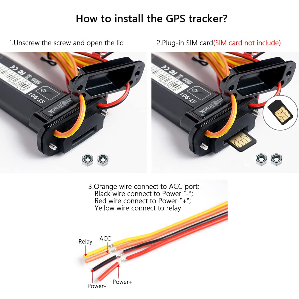 SINOTRACK ST-901 4G GPS Tracker for Car Locator Mini Real Time Location Tracking Device