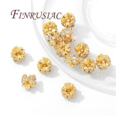 7.5mm*6.5mm Spacer Beads,Separators For Bead 18K Gold Plated Bracelets Accessories,DIY Jewelry Making Supplies,Necklace Findings