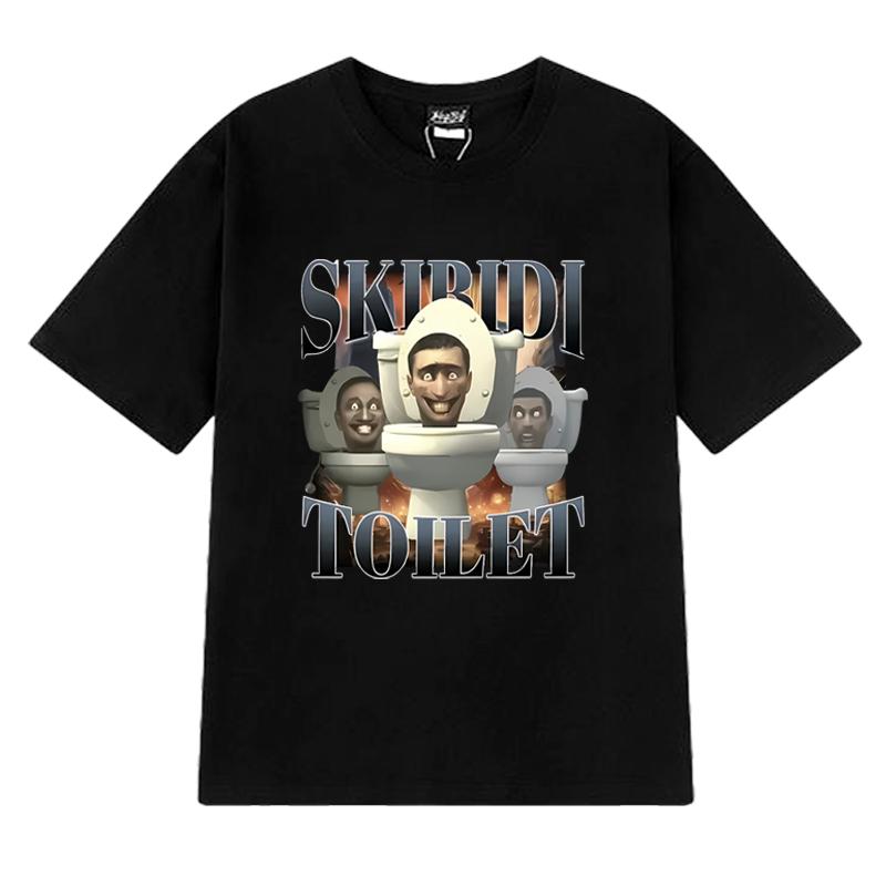 

New in Skibidi Toilet Sigma Ohio Gyatt Funny Meme Graphic T Shirt Men Women Casual short sleeve T-shirts Unisex 100% Cotton Tops 4XL