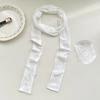 Long lace premium sense versatile double-layer elastic super long decorative scarf multi-functional strap headband waist