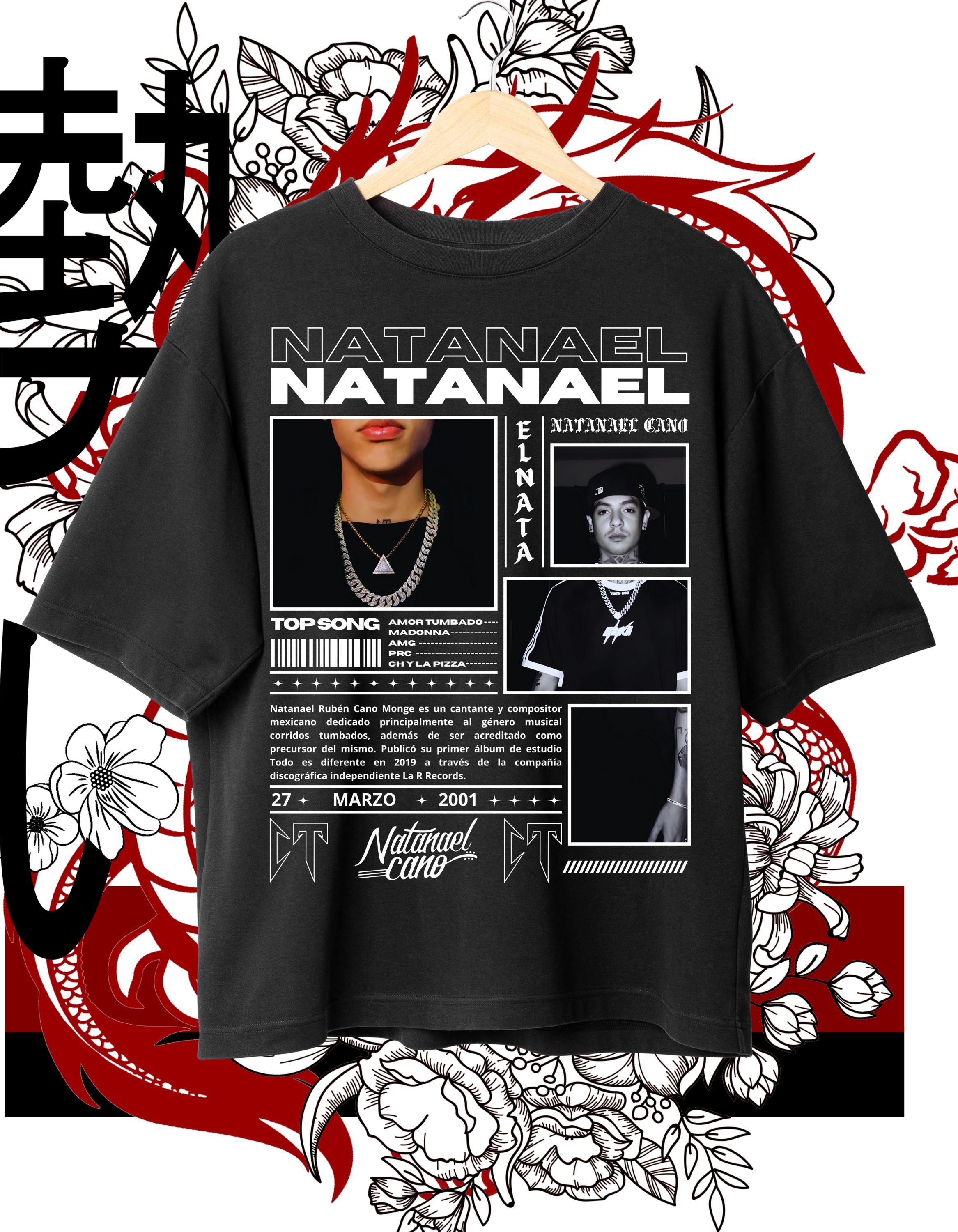 25 Summer Natanel Cano T-shirt design High-quality 100 pure cotton printed y2k hip-hop fans trendy clothing for men and women S 1940₽