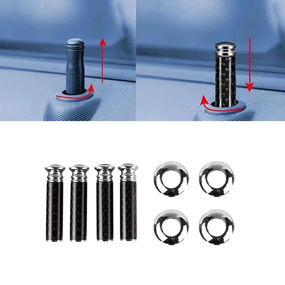 4pcs Door Lock For AMG Windows Pin Handel Trims AMG Door Pin Lock Knob Lift Decor For Mercedes-Benz W463 W212 W205 W221 GLC R320
