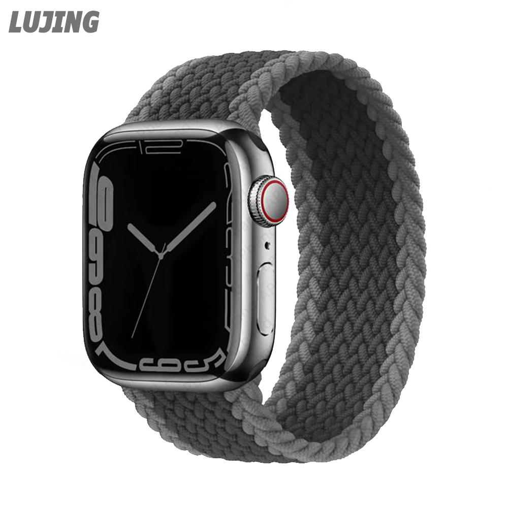 Cheap LUJING Braided solo loop for Apple watch band 44mm 45mm 49mm 41mm