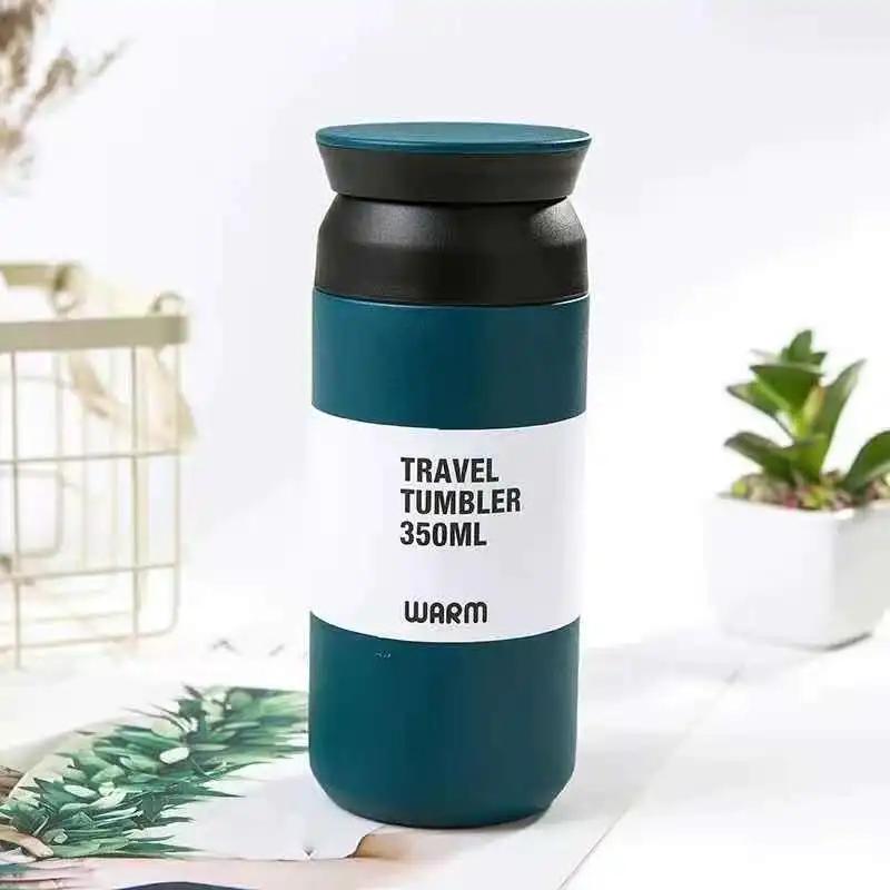 500ml Thermos Cups Coffee Mug Insulated Water Bottle Stainless Steel Thermal Tumbler Vacuum Flask Portable Travel Office Mugs