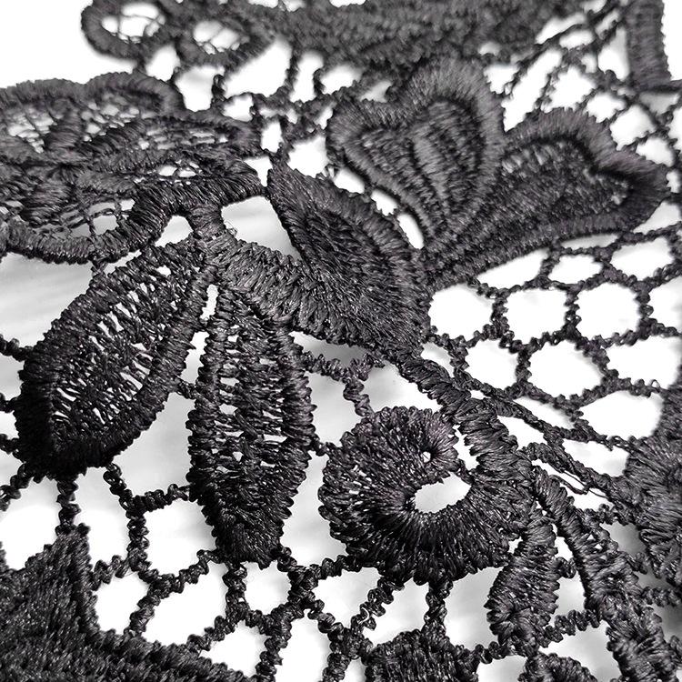Beautiful Lace Embroidery Collar White/Black Floral Lace Decorative Collar Woman's Clothing Sewing Accessories