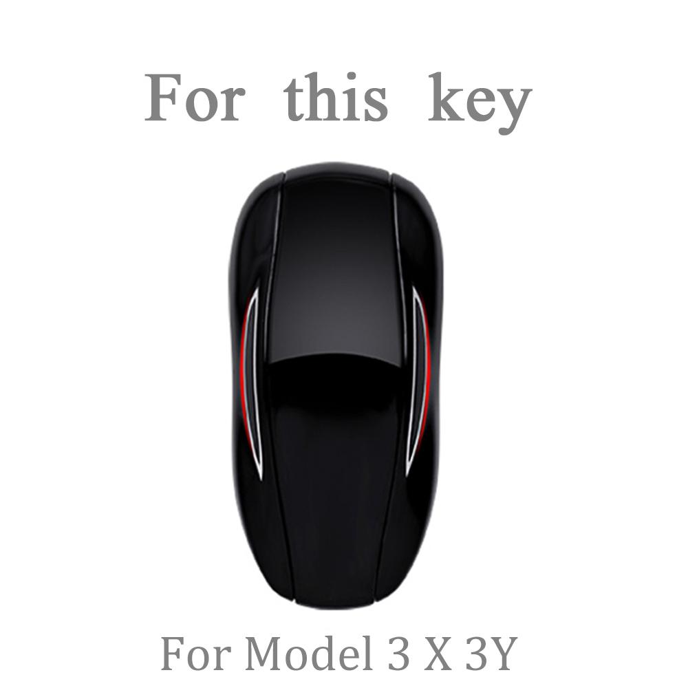 TPU Car Smart Key Case Cover For Tesla Model 3 Model X Model S Model Y Bag Protector Fob Band Shell Holder Keychain Accessories