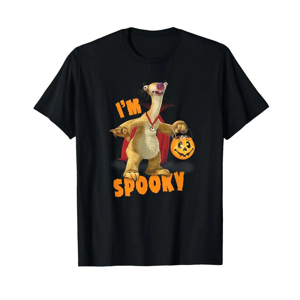 Ice Age Sid Dracula Im Spooky Halloween T Shirt Vintage Comfortable Homme Unisex Designer Clothes Versatile Streetwear