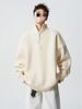Men's Oversized Half-Zip Knit Sweater for Autumn/Winter