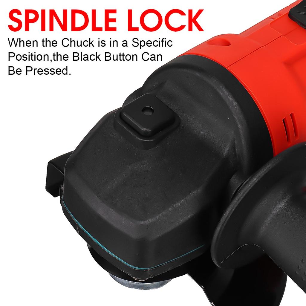 DIY Power Tool Cutting Machine Variable Speed For Battery Polisher Electric Cordless Impact Angle Grinder 100mm 1500W