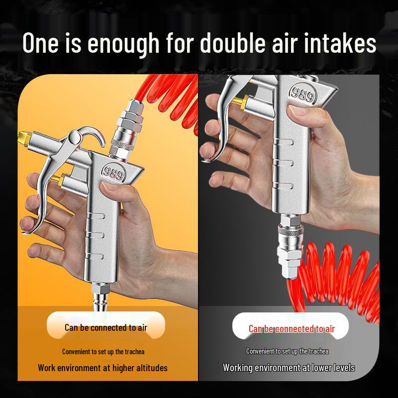 High-pressure Dust Blowing Gun Truck with Air Tank and Hose