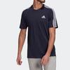 adidas T Shirts Men's Navy Blue Crew Neck Moderate Straight Fit GL3734