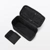 MUJI Recycled Nylon Makeup Box, Black, Large, Approx. 36 x 165 x 23 cm, 76811930