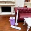 Pretend Play Miniature Cleaning Mop 1/12 Scale Doll Flat Mop Dollhouse Broom Mop  OB11 BJD