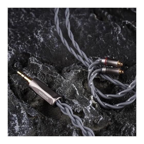 NICEHCK 1950saga Earphone Re-Cable MMCX 4.4mm Balanced Ultra High Purity Pressed Single Crystal Copper OCC Earphone Upgrade Cable Replacement