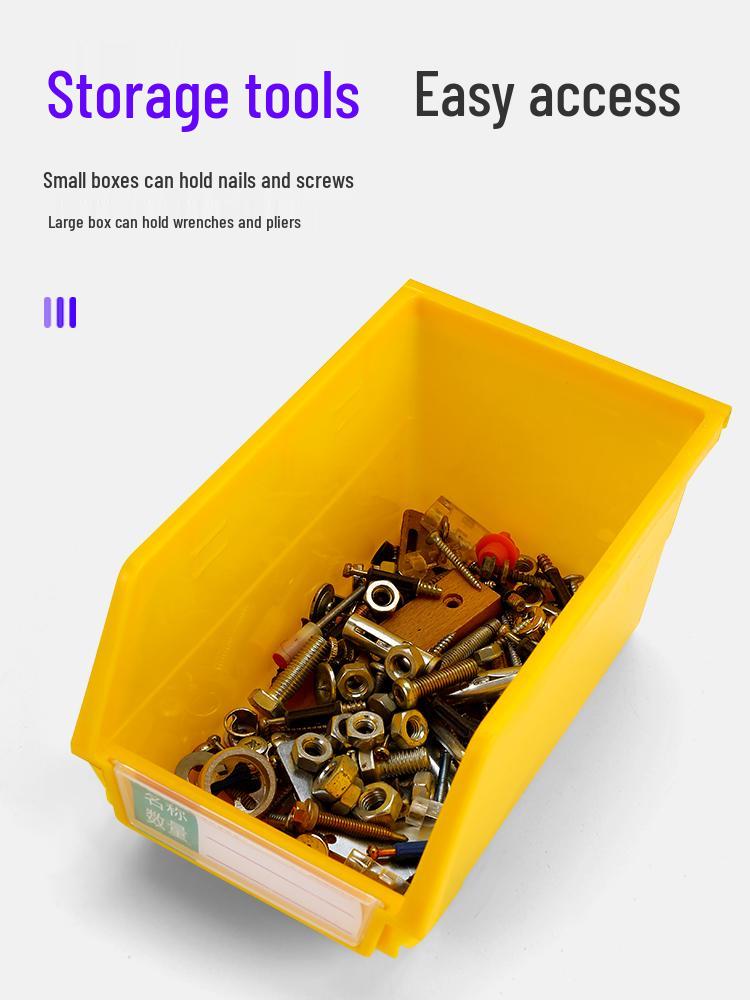 Back-Mounted Plastic Storage Box for Screws and Accessories