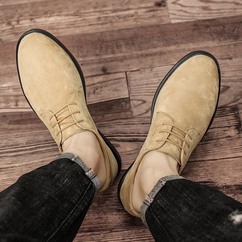 Mens Luxury Leather Dress Shoes for Men outdoor fashion Quality Men Leather Brogue Retrol Bussiness Shoes Men Trend Sneakers